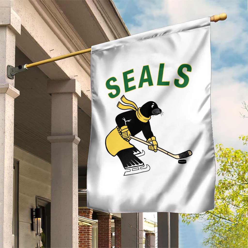 Funny Seal Ice Hockey Player Garden Flag Winter Sports Gift TS12 Print Your Wear