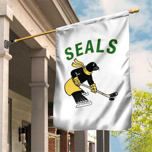 Funny Seal Ice Hockey Player Garden Flag Winter Sports Gift TS12 Print Your Wear
