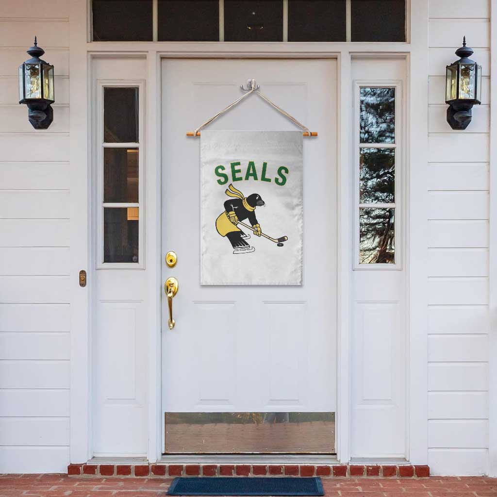 Funny Seal Ice Hockey Player Garden Flag Winter Sports Gift TS12 Print Your Wear