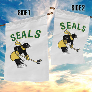 Funny Seal Ice Hockey Player Garden Flag Winter Sports Gift TS12 Print Your Wear