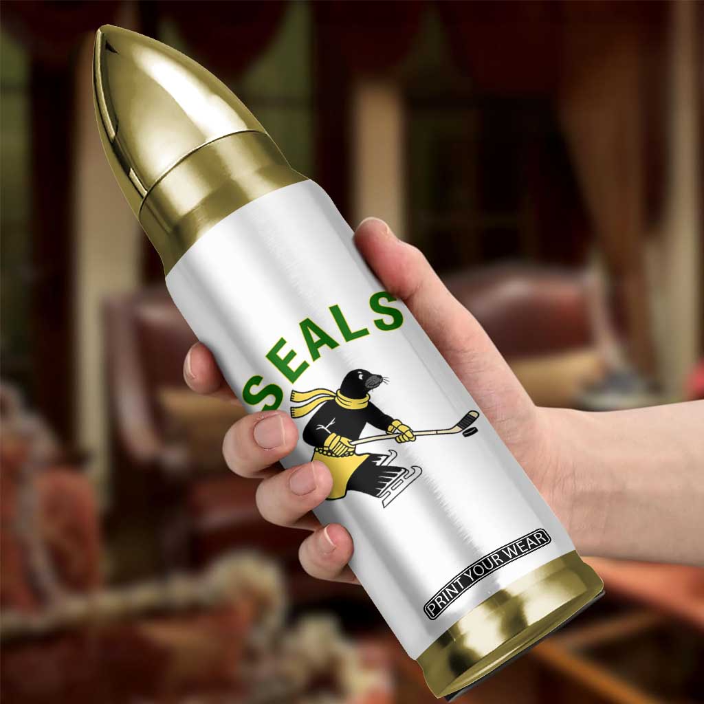 Funny Seal Ice Hockey Player Bullet Tumbler Winter Sports Gift TS12 Print Your Wear