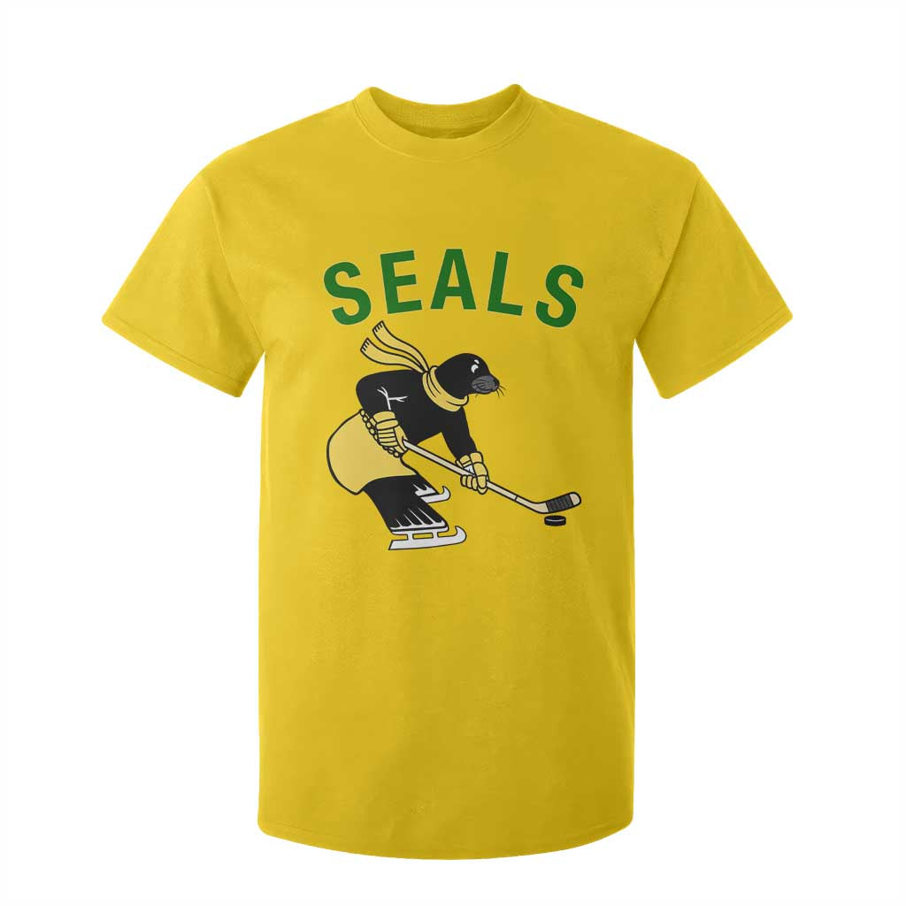 Funny Seal Ice Hockey Player T Shirt For Kid Winter Sports Gift TS12 Daisy Print Your Wear
