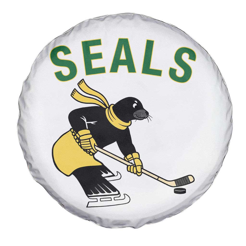 Funny Seal Ice Hockey Player Spare Tire Cover Winter Sports Gift TS12 Print Your Wear