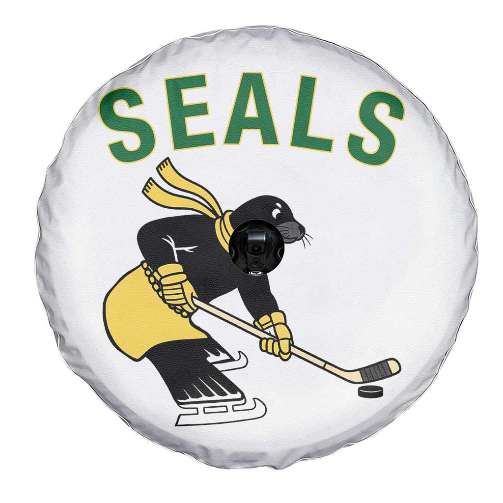 Funny Seal Ice Hockey Player Spare Tire Cover Winter Sports Gift TS12 Print Your Wear