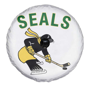 Funny Seal Ice Hockey Player Spare Tire Cover Winter Sports Gift TS12 Print Your Wear