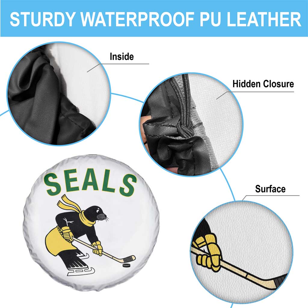 Funny Seal Ice Hockey Player Spare Tire Cover Winter Sports Gift TS12 Print Your Wear
