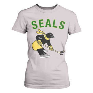 Funny Seal Ice Hockey Player T Shirt For Women Winter Sports Gift TS12 Ice Gray Print Your Wear