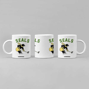 Funny Seal Ice Hockey Player Coffee Mug Winter Sports Gift TS12 Print Your Wear