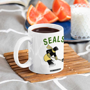 Funny Seal Ice Hockey Player Coffee Mug Winter Sports Gift TS12 Print Your Wear