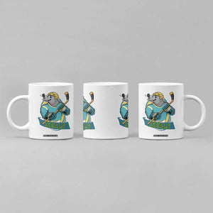 Cute Seal Playing Ice Hockey Coffee Mug Funny Winter Sports Gift TS12 Print Your Wear