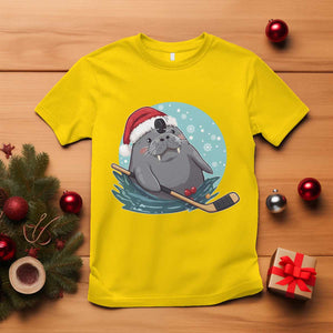 Snowy Seal Ice Hockey Lover T Shirt Funny Christmas Gift TS12 Daisy Print Your Wear