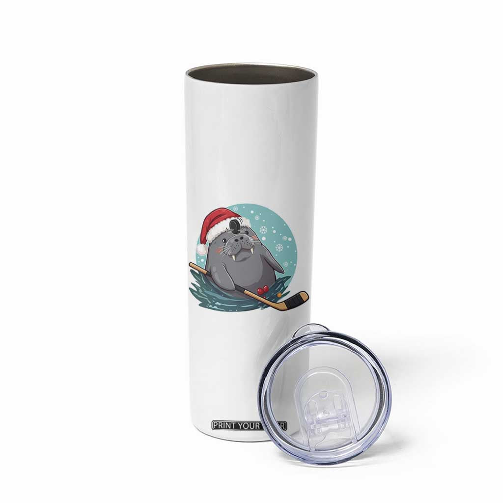 Snowy Seal Ice Hockey Lover Skinny Tumbler Funny Christmas Gift TS12 Print Your Wear