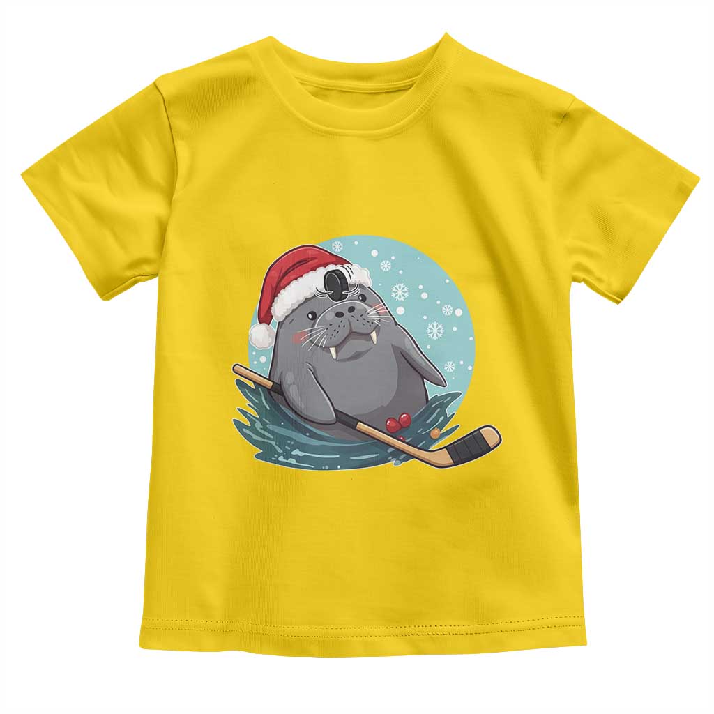 Snowy Seal Ice Hockey Lover Toddler T Shirt Funny Christmas Gift TS12 Daisy Print Your Wear