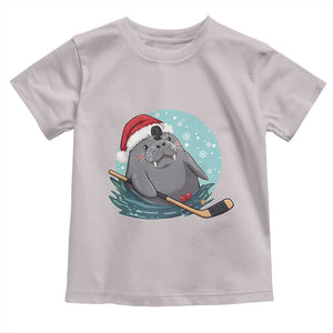 Snowy Seal Ice Hockey Lover Toddler T Shirt Funny Christmas Gift TS12 Ice Gray Print Your Wear