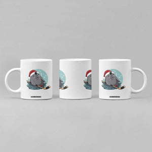 Snowy Seal Ice Hockey Lover Coffee Mug Funny Christmas Gift TS12 Print Your Wear