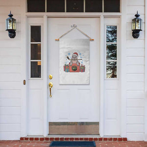 Santa Seal Playing Ice Hockey Garden Flag Funny Christmas Gift TS12 Print Your Wear