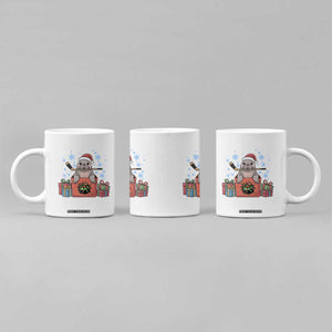 Santa Seal Playing Ice Hockey Coffee Mug Funny Christmas Gift TS12 Print Your Wear