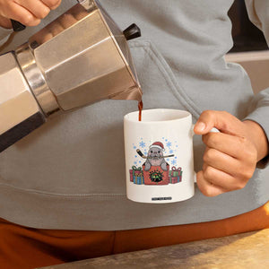 Santa Seal Playing Ice Hockey Coffee Mug Funny Christmas Gift TS12 Print Your Wear