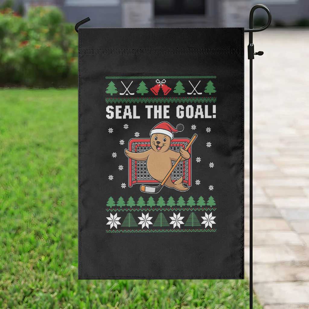 Funny Seal The Goal Garden Flag Goalie Ice Hockey Player Gift TS12 Print Your Wear