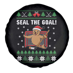 Funny Seal The Goal Spare Tire Cover Goalie Ice Hockey Player Gift TS12 Print Your Wear