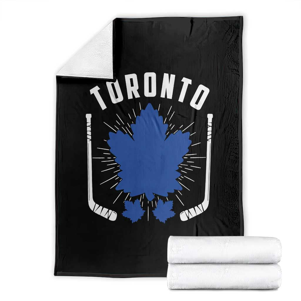 Toronto Ice Hockey Lover Throw Blanket Vintage Canada Gift TS12 Black Print Your Wear