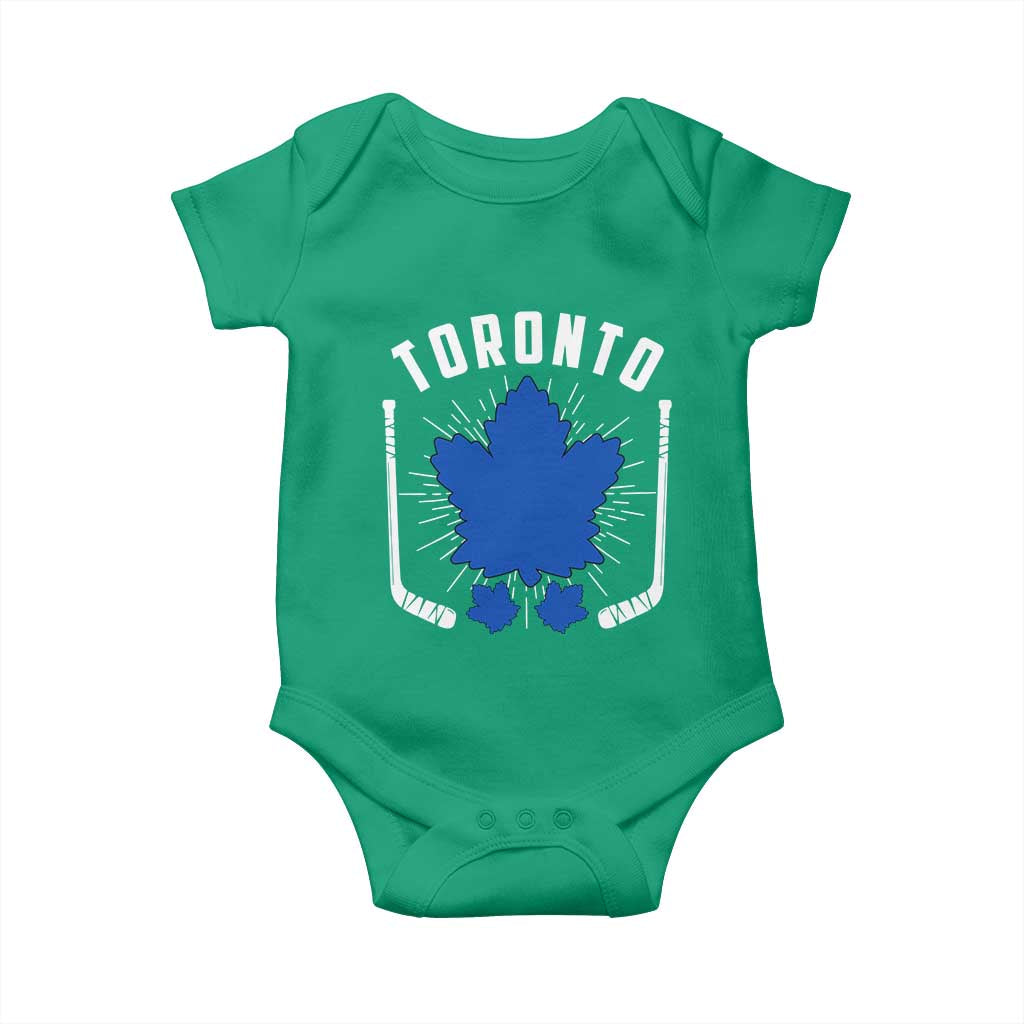 Toronto Ice Hockey Lover Baby Onesie Vintage Canada Gift TS12 Irish Green Print Your Wear