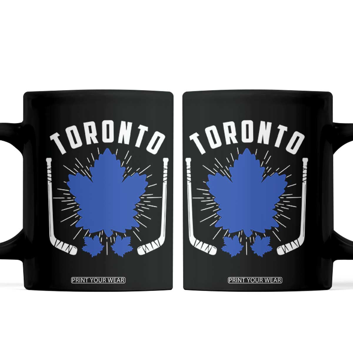 Toronto Ice Hockey Lover Coffee Mug Vintage Canada Gift TS12 Black Print Your Wear