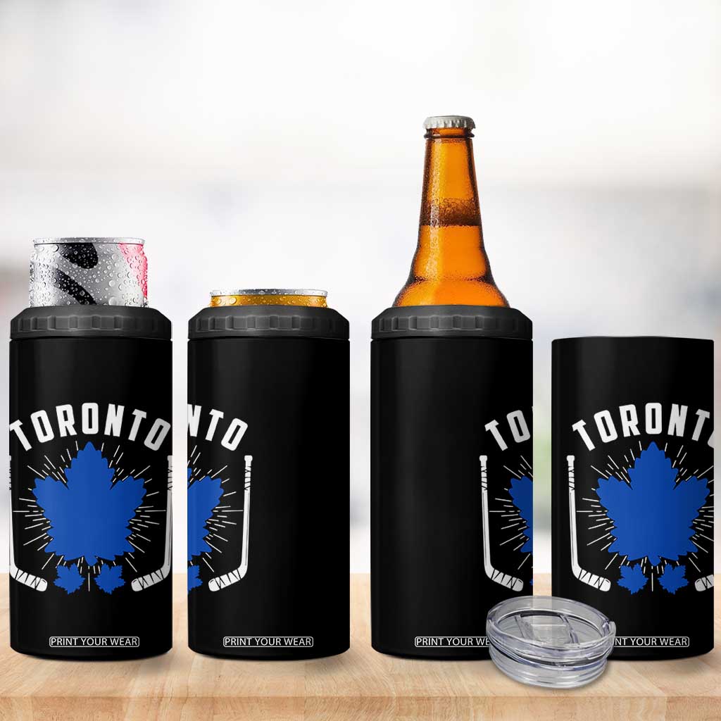 Toronto Ice Hockey Lover 4 in 1 Can Cooler Tumbler Vintage Canada Gift TS12 Print Your Wear
