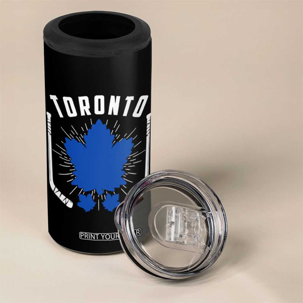 Toronto Ice Hockey Lover 4 in 1 Can Cooler Tumbler Vintage Canada Gift TS12 Print Your Wear