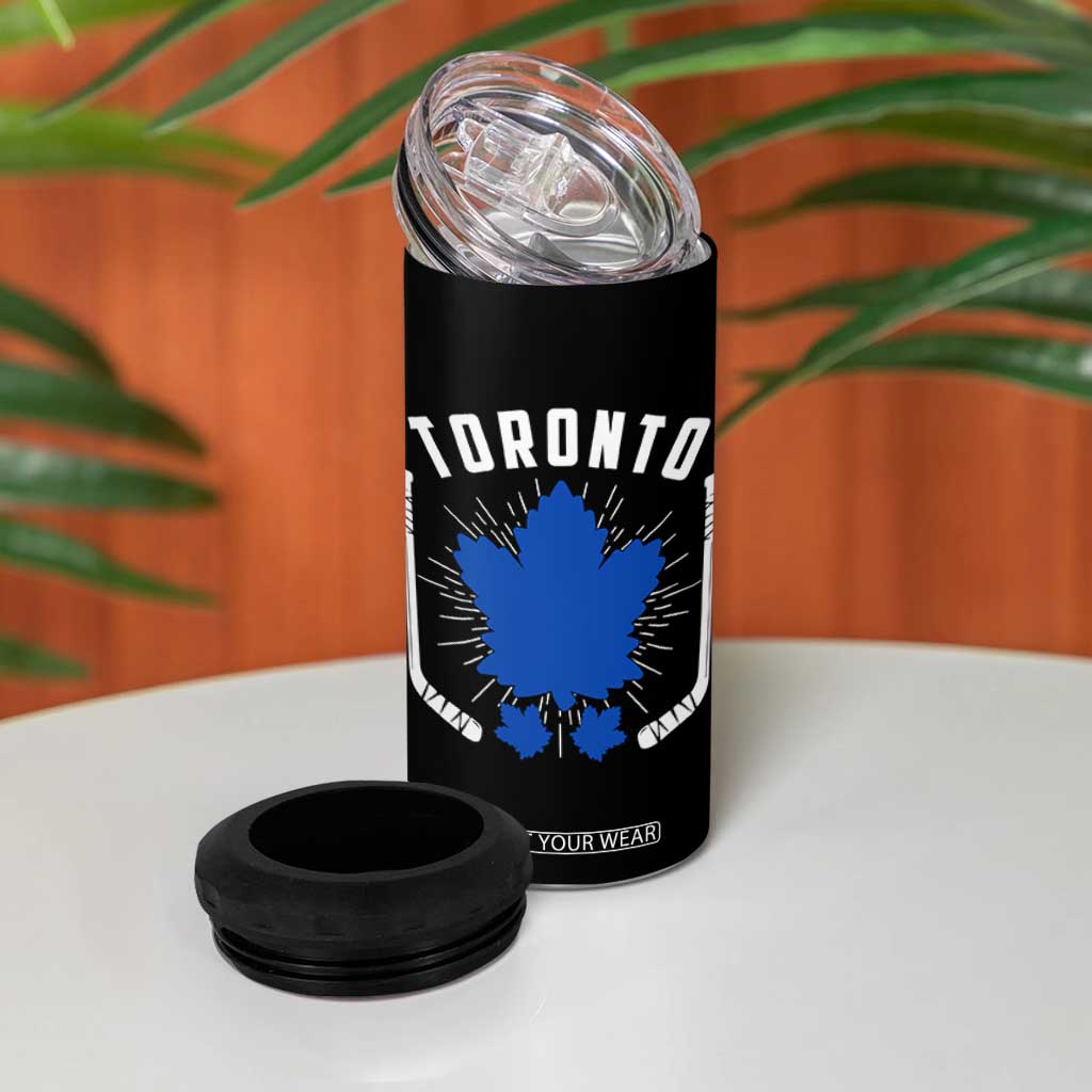 Toronto Ice Hockey Lover 4 in 1 Can Cooler Tumbler Vintage Canada Gift TS12 Print Your Wear