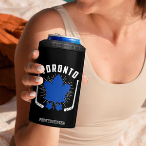 Toronto Ice Hockey Lover 4 in 1 Can Cooler Tumbler Vintage Canada Gift TS12 Print Your Wear