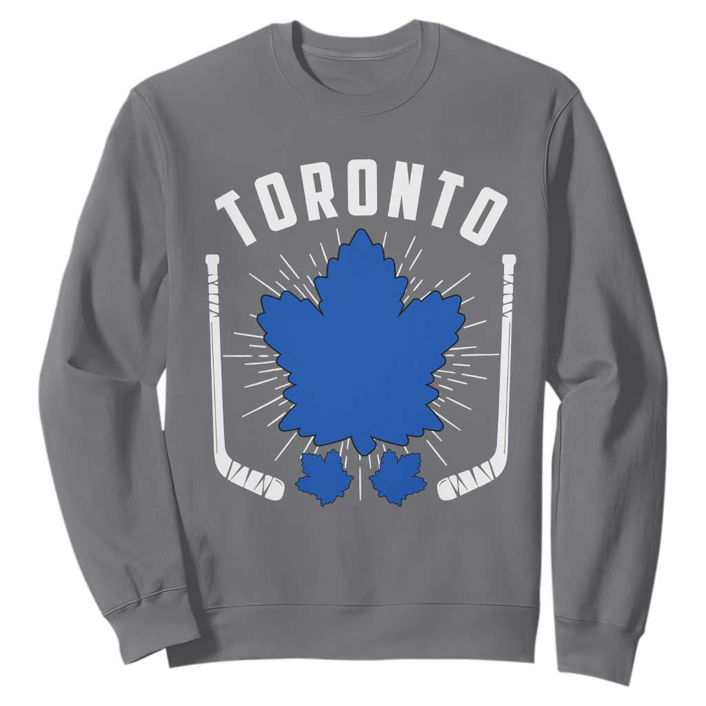 Toronto Ice Hockey Lover Sweatshirt Vintage Canada Gift TS12 Charcoal Print Your Wear