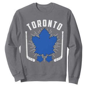 Toronto Ice Hockey Lover Sweatshirt Vintage Canada Gift TS12 Charcoal Print Your Wear