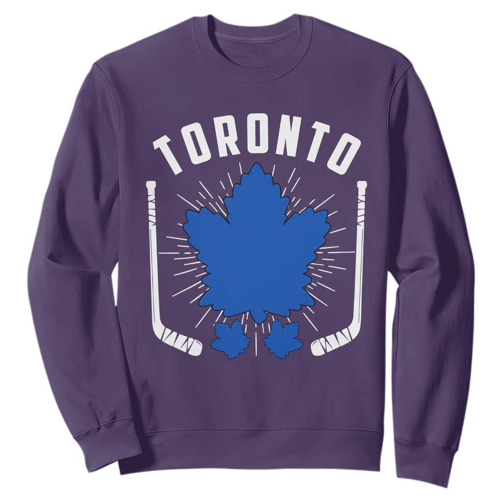 Toronto Ice Hockey Lover Sweatshirt Vintage Canada Gift TS12 Purple Print Your Wear
