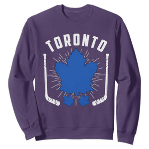 Toronto Ice Hockey Lover Sweatshirt Vintage Canada Gift TS12 Purple Print Your Wear
