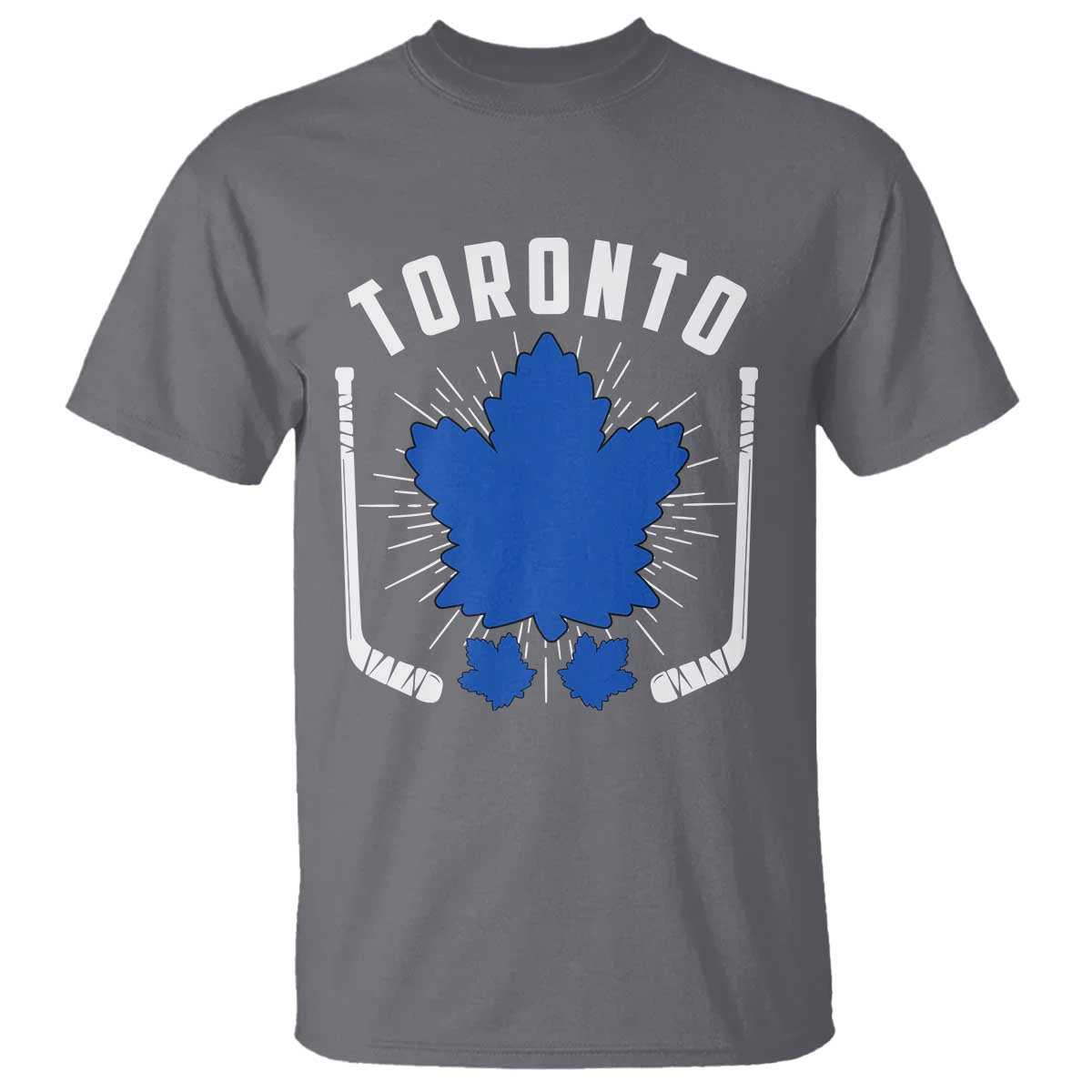 Toronto Ice Hockey Lover T Shirt Vintage Canada Gift TS12 Charcoal Print Your Wear