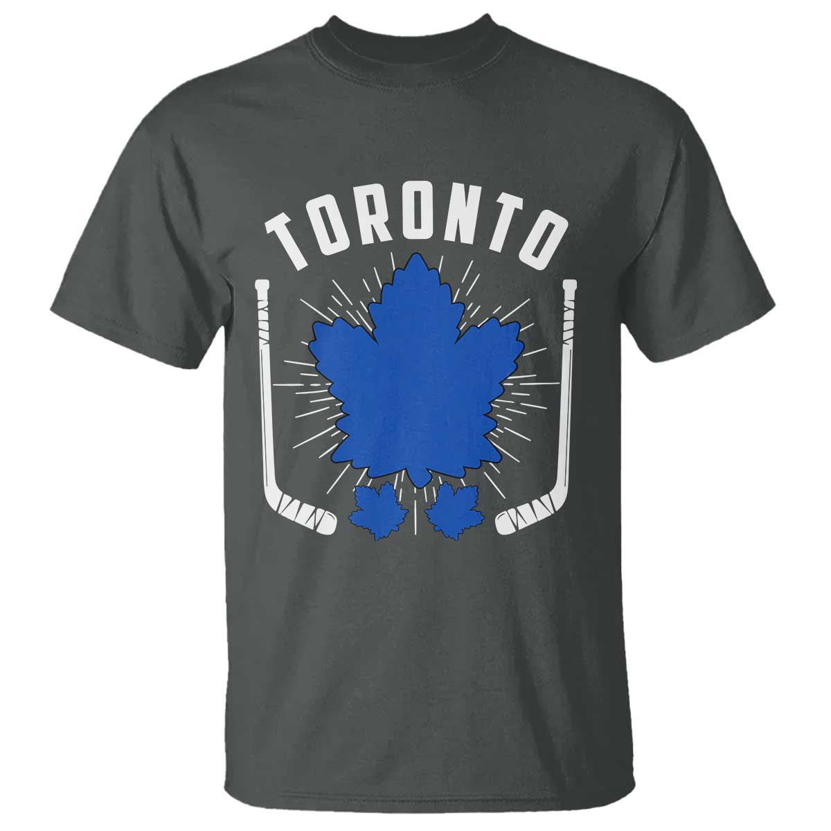 Toronto Ice Hockey Lover T Shirt Vintage Canada Gift TS12 Dark Heather Print Your Wear