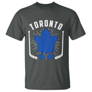 Toronto Ice Hockey Lover T Shirt Vintage Canada Gift TS12 Dark Heather Print Your Wear