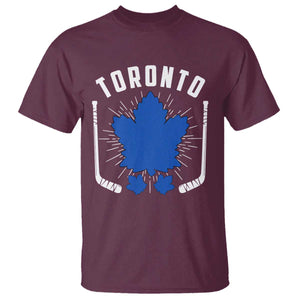 Toronto Ice Hockey Lover T Shirt Vintage Canada Gift TS12 Maroon Print Your Wear