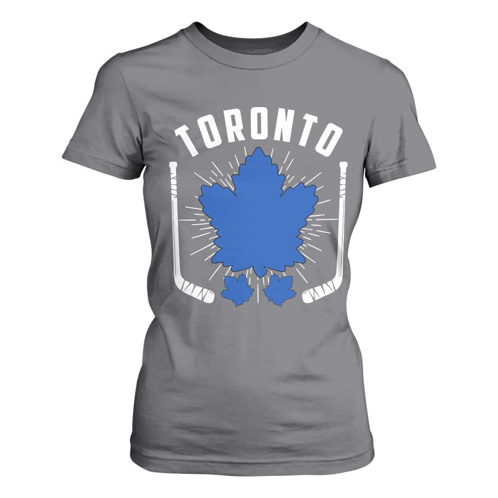 Toronto Ice Hockey Lover T Shirt For Women Vintage Canada Gift TS12 Charcoal Print Your Wear