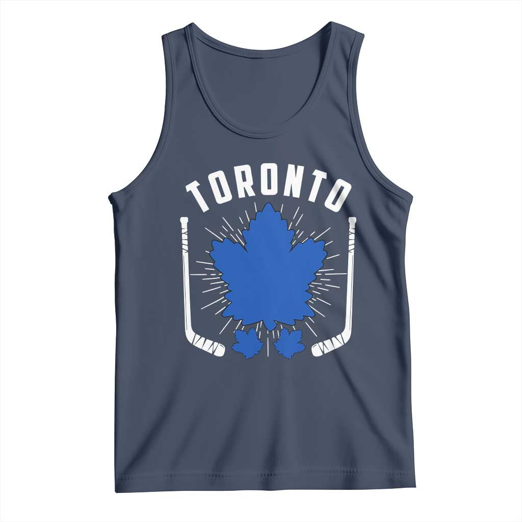 Toronto Ice Hockey Lover Tank Top Vintage Canada Gift TS12 Navy Print Your Wear