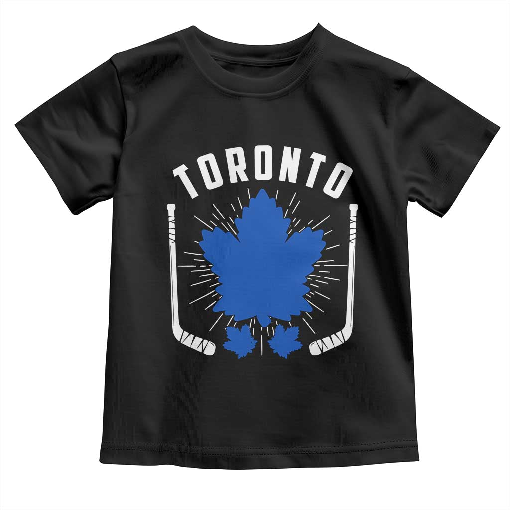 Toronto Ice Hockey Lover Toddler T Shirt Vintage Canada Gift TS12 Black Print Your Wear