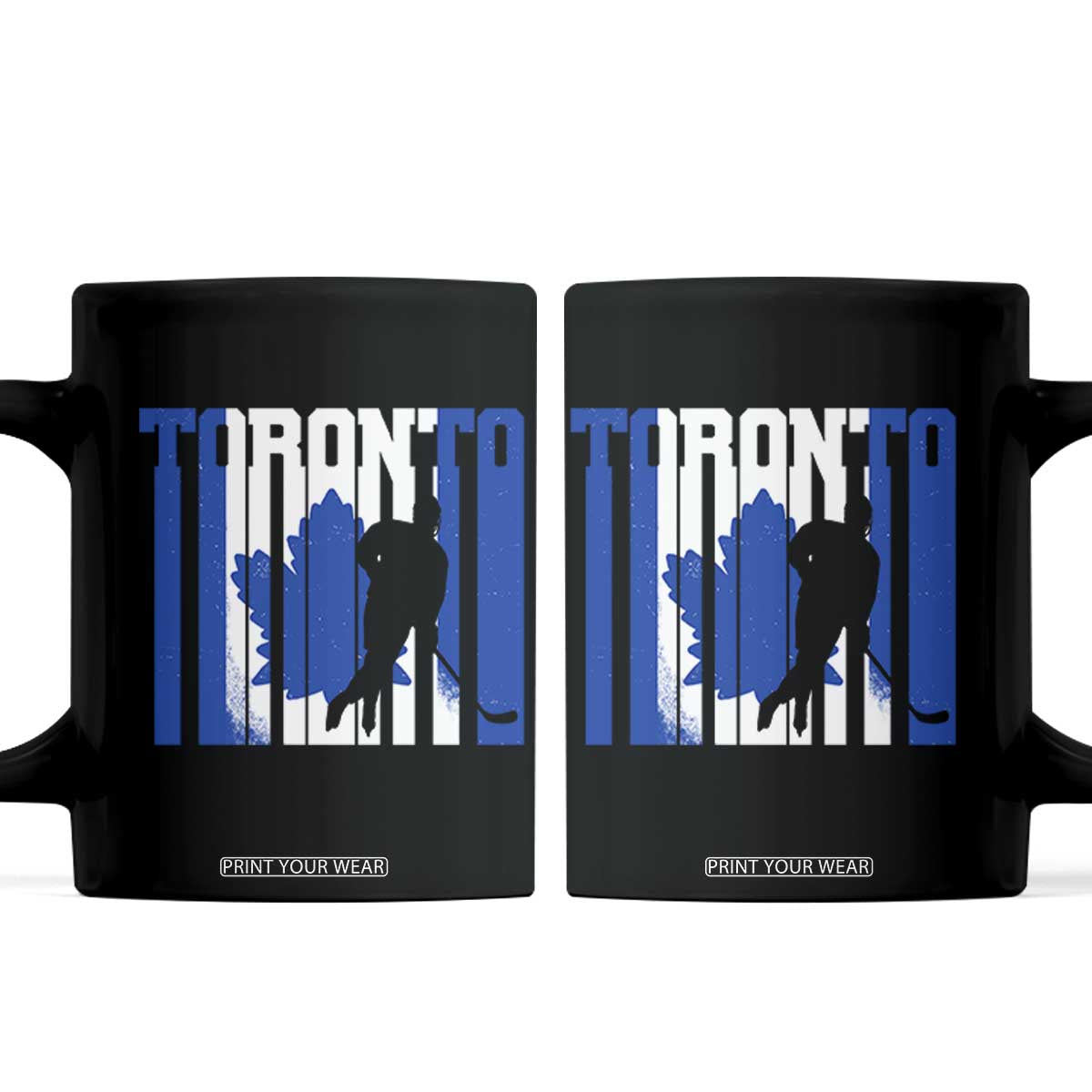 Ice Hockey Torontonian Player Coffee Mug Toronto Flag Gift TS12 Black Print Your Wear