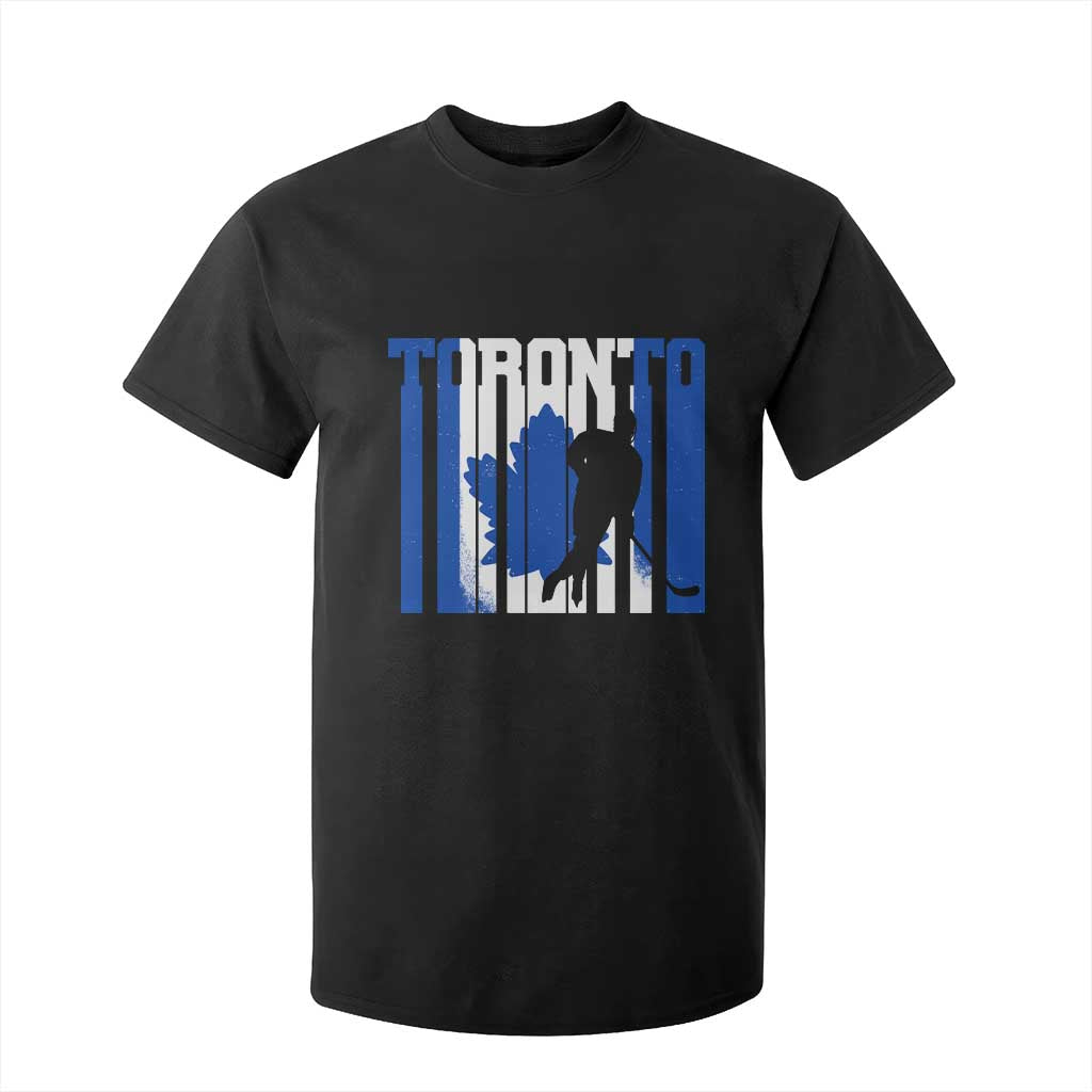 Ice Hockey Torontonian Player T Shirt For Kid Toronto Flag Gift TS12 Black Print Your Wear