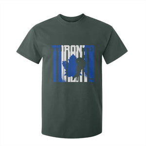 Ice Hockey Torontonian Player T Shirt For Kid Toronto Flag Gift TS12 Dark Forest Green Print Your Wear
