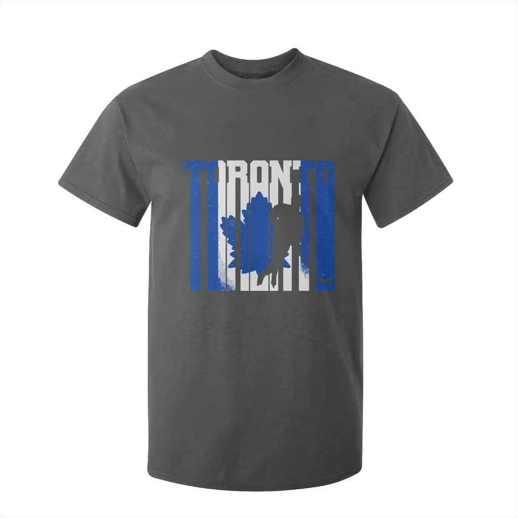 Ice Hockey Torontonian Player T Shirt For Kid Toronto Flag Gift TS12 Dark Heather Print Your Wear
