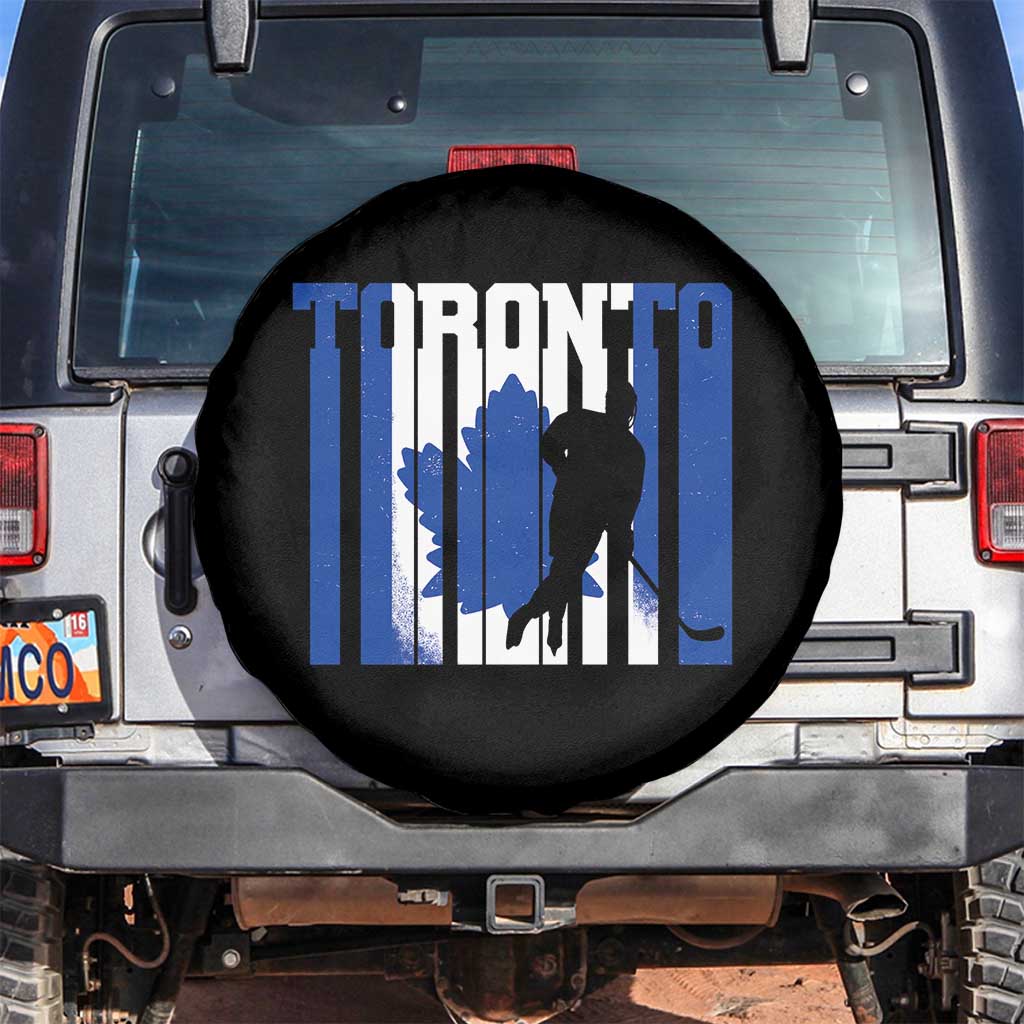 Ice Hockey Torontonian Player Spare Tire Cover Toronto Flag Gift TS12 No hole Black Print Your Wear