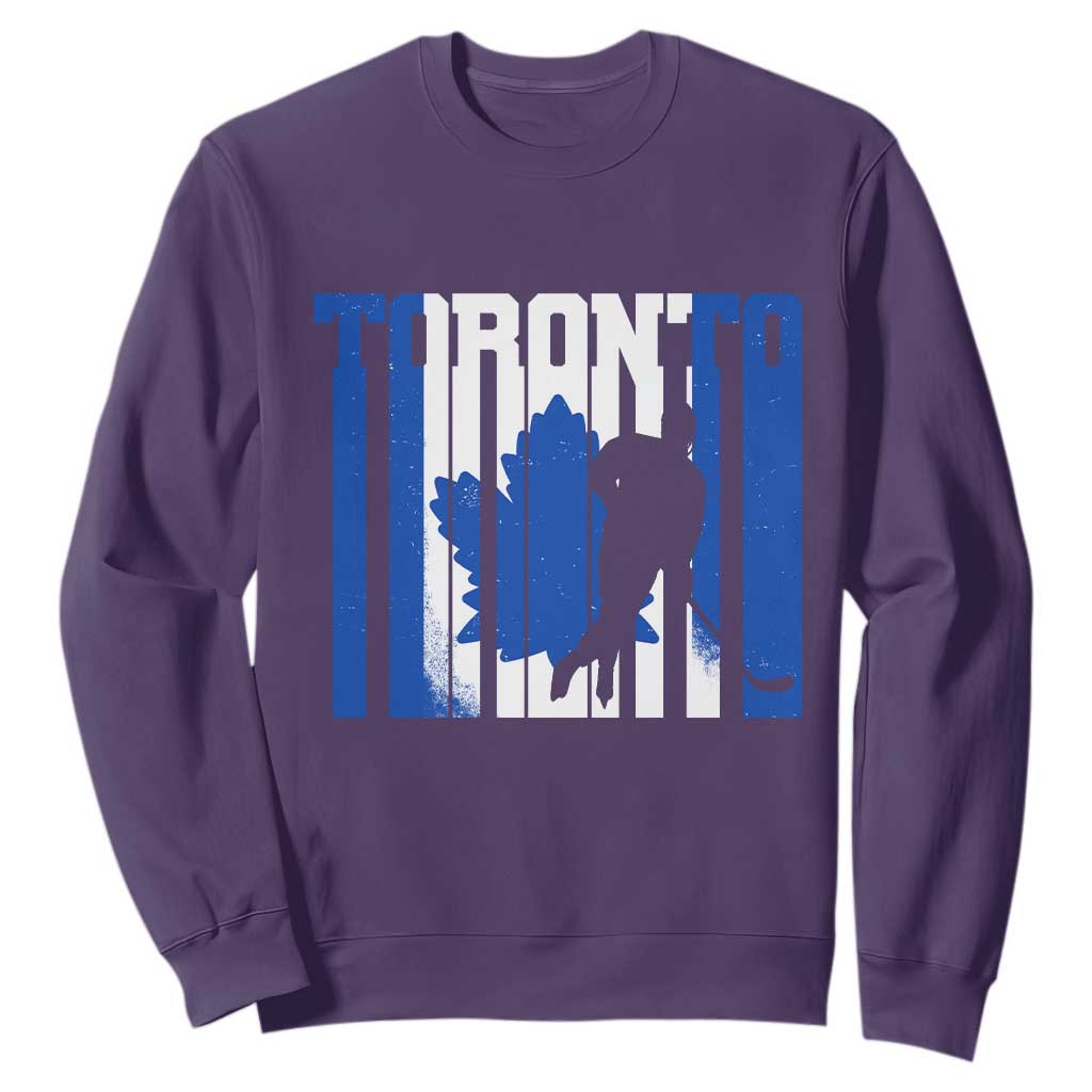 Ice Hockey Torontonian Player Sweatshirt Toronto Flag Gift TS12 Purple Print Your Wear