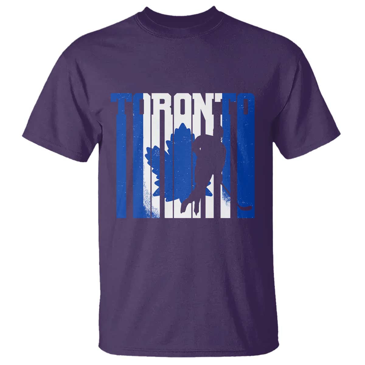 Ice Hockey Torontonian Player T Shirt Toronto Flag Gift TS12 Purple Print Your Wear