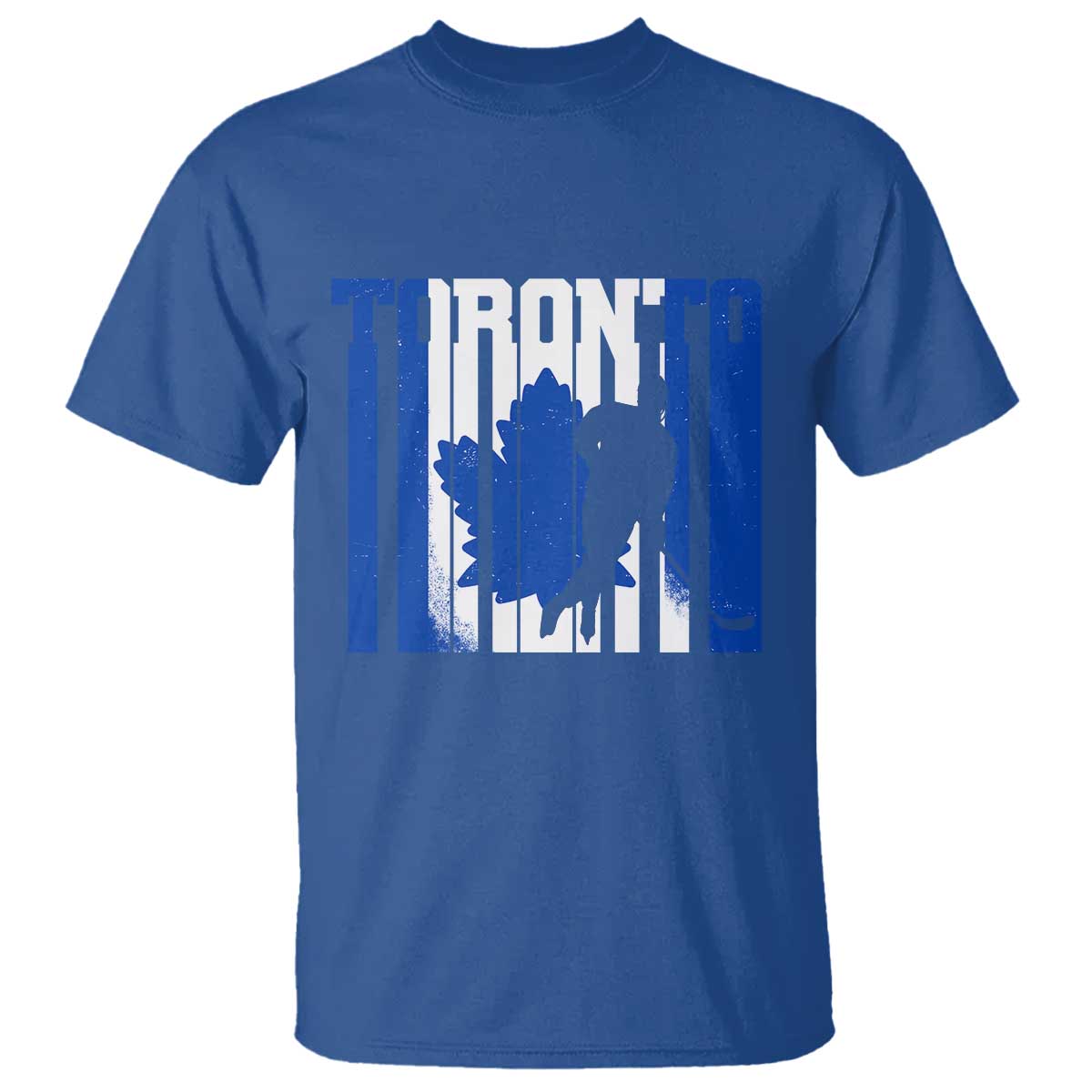 Ice Hockey Torontonian Player T Shirt Toronto Flag Gift TS12 Royal Blue Print Your Wear